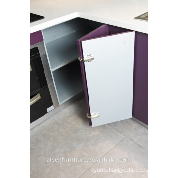 Modern Italian Purple high glossy lacquer kitchen cabinet